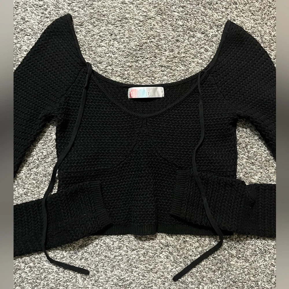 Free People Beach Sweater - Black